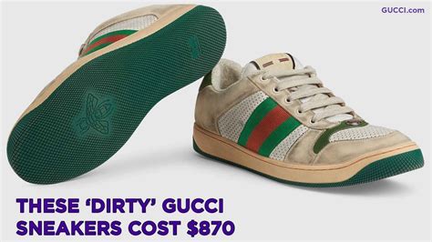 gucci sneakers dirty look|Gucci shoes dirty look.